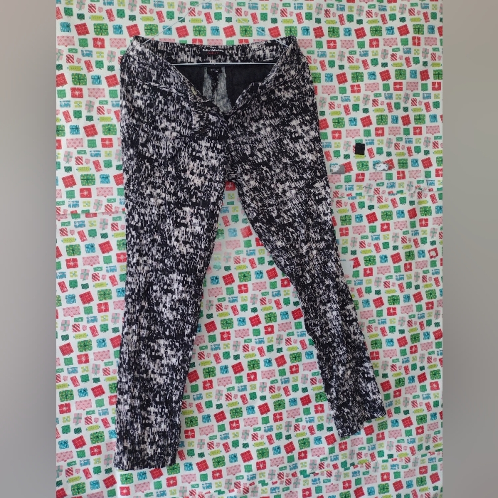 Black and White Patterned Pants
